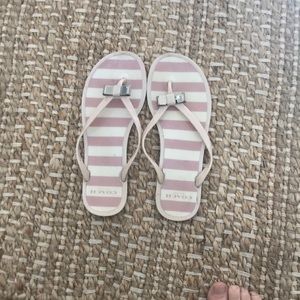 Coach flip flops